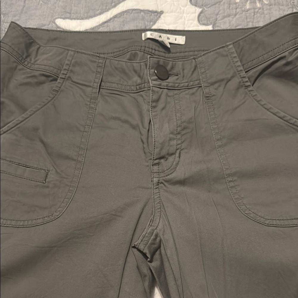 CAbi Gray Chinos Casual Cotton Blend